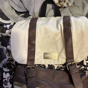Loungefly Cream and Brown Harry Potter Backpack